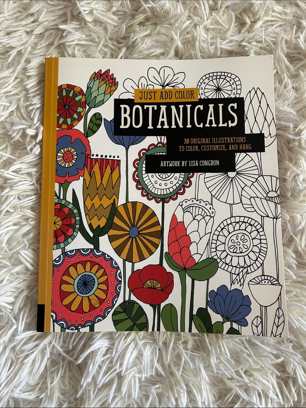 Botanicals Coloring Book by Lisa Congdon , florals and flowers and plants